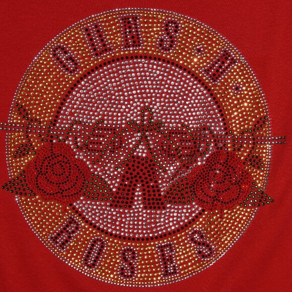 Guns N Roses   red rhinestone  bling sleeveless tank top  XS,S,M,L,XL,XXL,… - Picture 5 of 8
